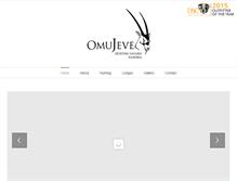 Tablet Screenshot of omujevehuntingsafaris.com